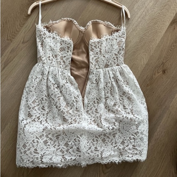 Watters Tart Mini Dress White Size 2 - Picture 3 of 5